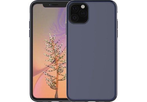 Magnetische Back cover voor Apple iPhone 11 | Donkerblauw | Soft TPU | Magneet ge�ntegreerd voor autohouder