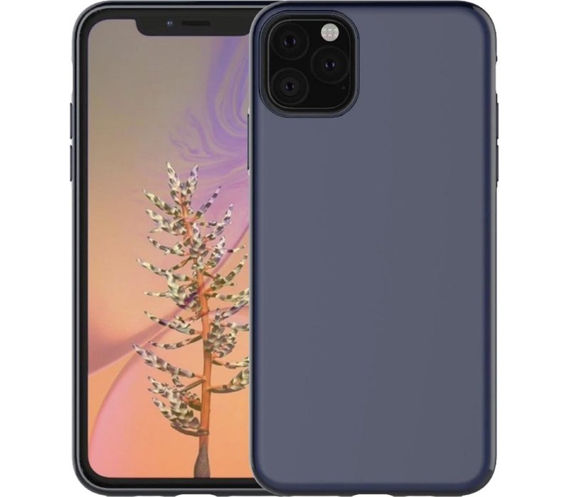 Magnetische Back cover voor Apple iPhone 11 | Donkerblauw | Soft TPU | Magneet ge�ntegreerd voor autohouder