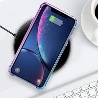 Apple iPhone XR Backcover - Paars / Blauw - Shockproof TPU