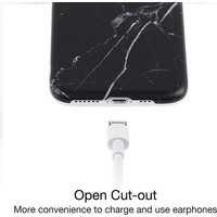Apple iPhone 12 hoesje - Zwart - Marmer - Soft TPU