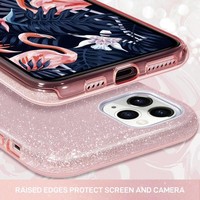 Apple iPhone 11 Backcover - Roze - Glitter Bling Bling - TPU case