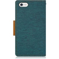 Apple iPhone SE 2020 Denim Bookcase - Groen - Spijkerstof - Portemonnee hoesje