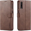 Samsung Galaxy A50 Leren Bookcase - Bruin - Portemonnee Hoesje - Pasjeshouder