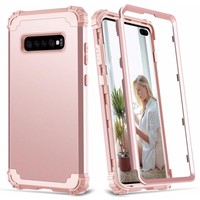 Samsung Galaxy S10 Plus Armor Back cover - Roze - Shockproof