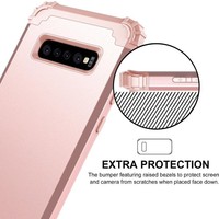 Samsung Galaxy S10 Plus Armor Back cover - Roze - Shockproof