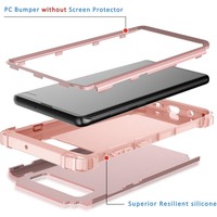 Samsung Galaxy S10 Plus Armor Back cover - Roze - Shockproof