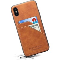 Apple iPhone XR Card Case | Bruin | PU Leren Back Cover | Wallet | Pasjeshouder