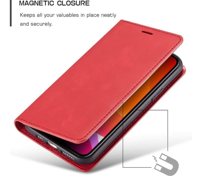 Apple iPhone 11 Bookcase | Rood | Pasjeshouder | Portemonnee hoesje