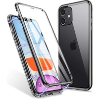 Apple iPhone 11 360 Backcover - Transparant Gehard Glas - Voor en achterkant