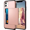 Apple iPhone 11 Backcover | Roze | Pasjeshouder | TPU - Hard PC