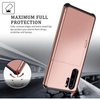 Huawei P30 Pro Backcover | Roze | Pasjeshouder | TPU - Hard PC