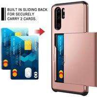 Huawei P30 Pro Backcover | Roze | Pasjeshouder | TPU - Hard PC