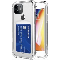 YPCd� Apple iPhone 12 Pasjeshouder - Shock Case Transparant