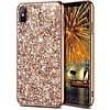 Apple iPhone XR Backcover - Roze - Glitter - Bling Bling Glamour