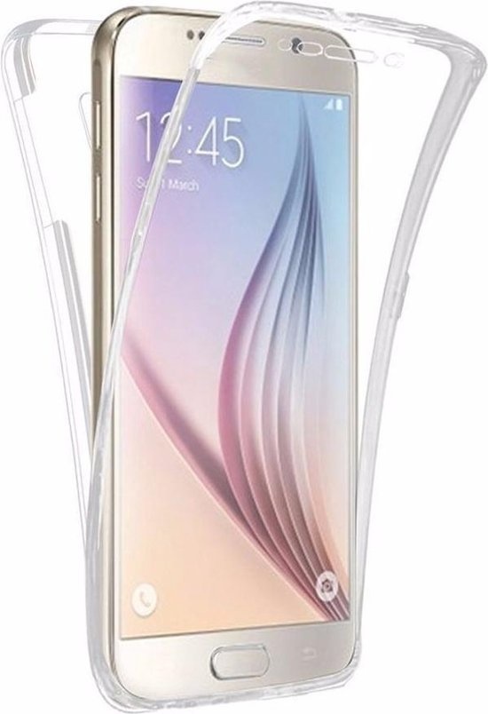 Samsung Galaxy S8 Case Transparant Siliconen - en Achterkant - 360 Bescherming - Screen protector hoesje - (0.4mm) - YPCd