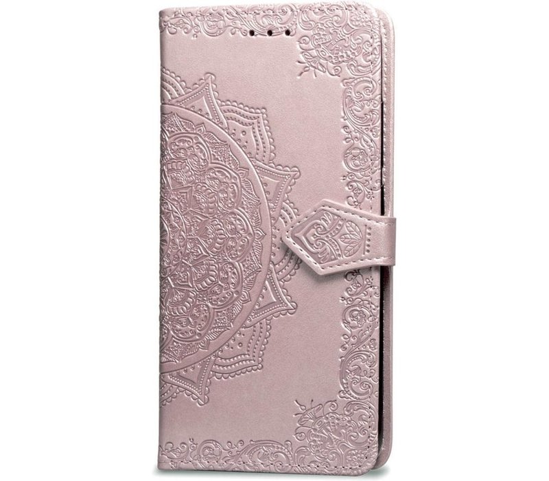 Apple iPhone 7 - 8 Bookcase - Oud Roze - Bloemen - Portemonnee Hoesje