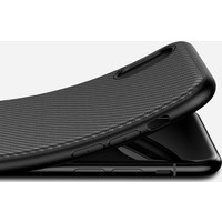 Apple iPhone X / XS Carbon Backcover - Zwart - TPU