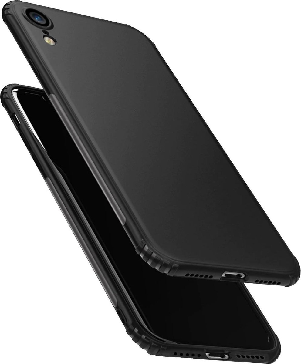 snor Jong Dressoir Apple iPhone XR hoesje - Zwart - Soft TPU - Shockproof Case - YPCd