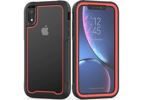 Apple iPhone XR Backcover - Rood - Shockproof Armor - Hybrid - 3 meter drop tested