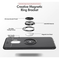 Luxe Extreem Stevige Armor Hoesje voor Samsung Galaxy S9 - Shockproof Case - Cover Zwart - Magneet - Magnetisch voor autohouder - met Kickstand - Auto Focus
