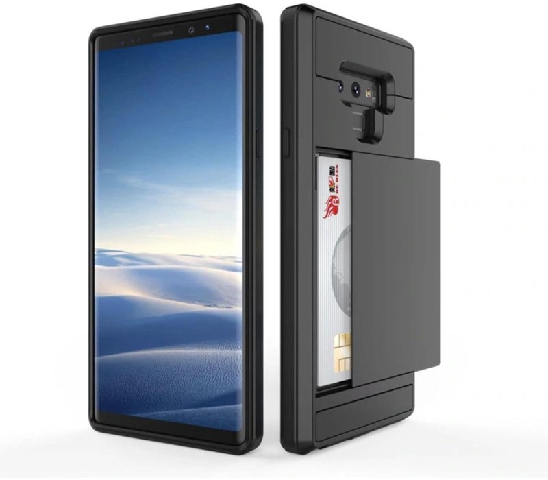 Samsung Galaxy Note 9 Backcover | Zwart | Pasjeshouder | TPU - Hard PC