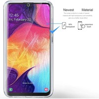 Samsung Galaxy A50 Case - Transparant Siliconen - Voor- en Achterkant - 360 Bescherming - Screen protector hoesje - (0.4mm)