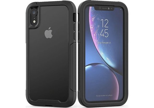 Apple iPhone X - iPhone XS - Backcover - Zwart - Shockproof Armor - Hybrid - 3 meter drop tested