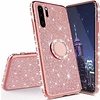 Glitter Back cover voor Huawei P30 Pro - Roze - Soft TPU - Magneet