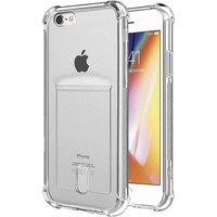 YPCd� Apple iPhone 6 - 6s Pasjeshouder - Shock Case Transparant