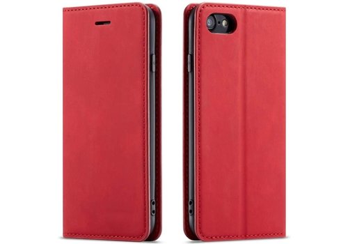 Apple iPhone 7 - 8 Bookcase | Rood | Pasjeshouder | Portemonnee hoesje