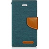 Luxe Denim Book case voor Apple iPhone 6 - iPhone 6s - Groen - Spijkerstof - Portemonnee hoesje