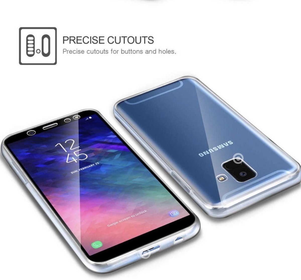 Geavanceerde erts Pa Samsung Galaxy S9 Case - Transparant Siliconen - Voor- en Achterkant - 360  Bescherming - Screen protector hoesje - (0.4mm) - YPCd