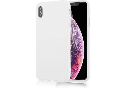 Apple iPhone XR Luxe Backcover - Wit - TPU Case - Siliconen Hoesje