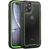 Apple iPhone 11 Pro Max Backcover - Zwart / Groen - Shockproof Armor - Hybrid - Drop Tested