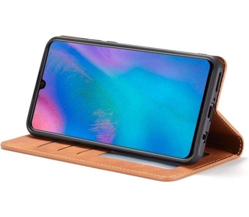 Huawei P30 Lite Bookcase | Bruin | Pasjeshouder | Portemonnee hoesje