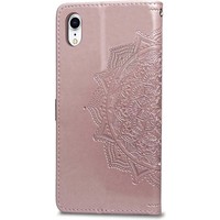 Apple iPhone XR Bookcase - Roze - Bloemen - Portemonnee Hoesje