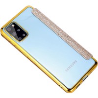 Samsung Galaxy S20 Flip hoesje - Goud - Folio Glitter