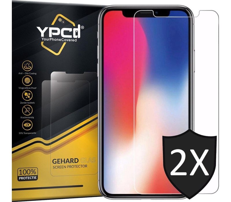 2 stuks Apple iPhone X - XS Glass Screenprotector