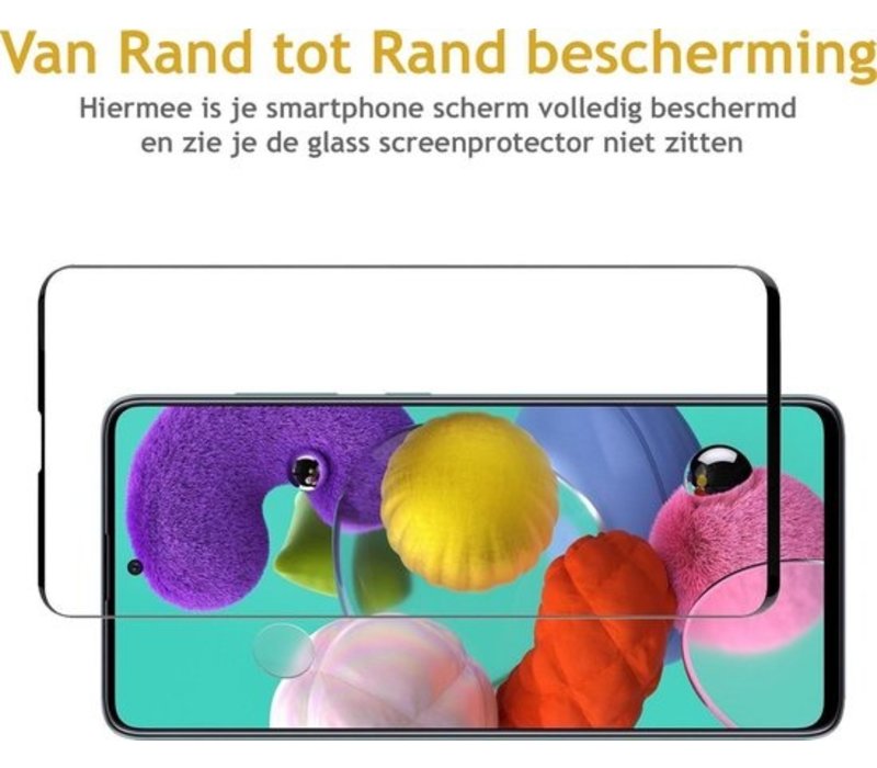 Samsung Galaxy A51 Glass Screenprotector - Rand tot Rand