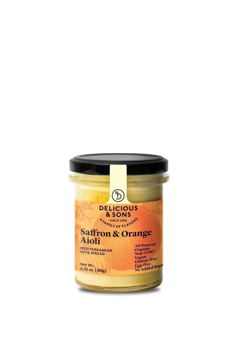 Saffraan en appelsien aioli
