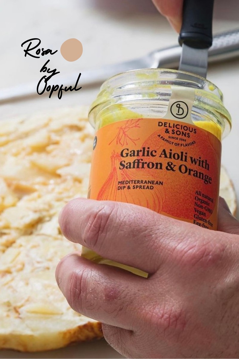 Saffraan en appelsien aioli