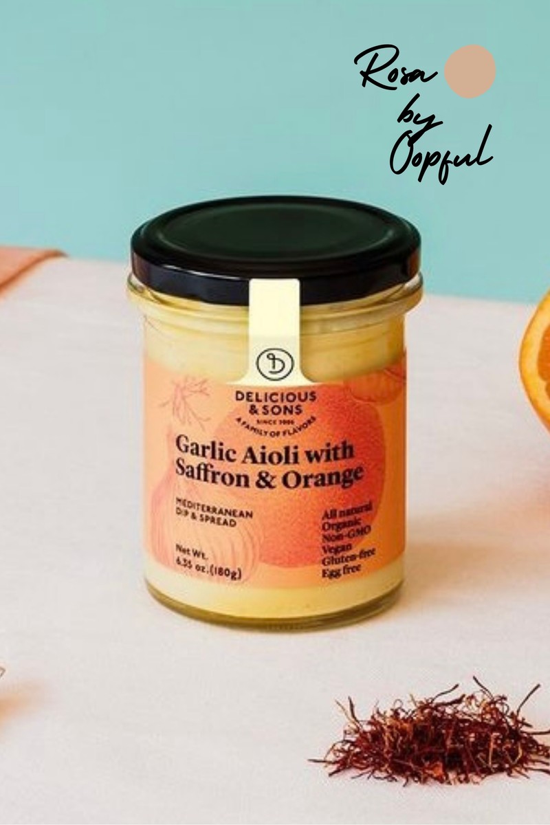 Saffraan en appelsien aioli