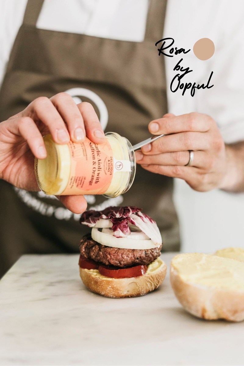 Saffraan en appelsien aioli