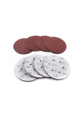 Silverline HBM 125 mm. Geperforeerde  Klittenband Schuurschijven 10 Stuks