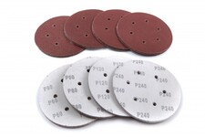 Silverline HBM 125 mm. Geperforeerde  Klittenband Schuurschijven 10 Stuks