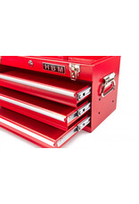 HBM HBM Profi Gereedschapskist met 3 Laden - ROOD