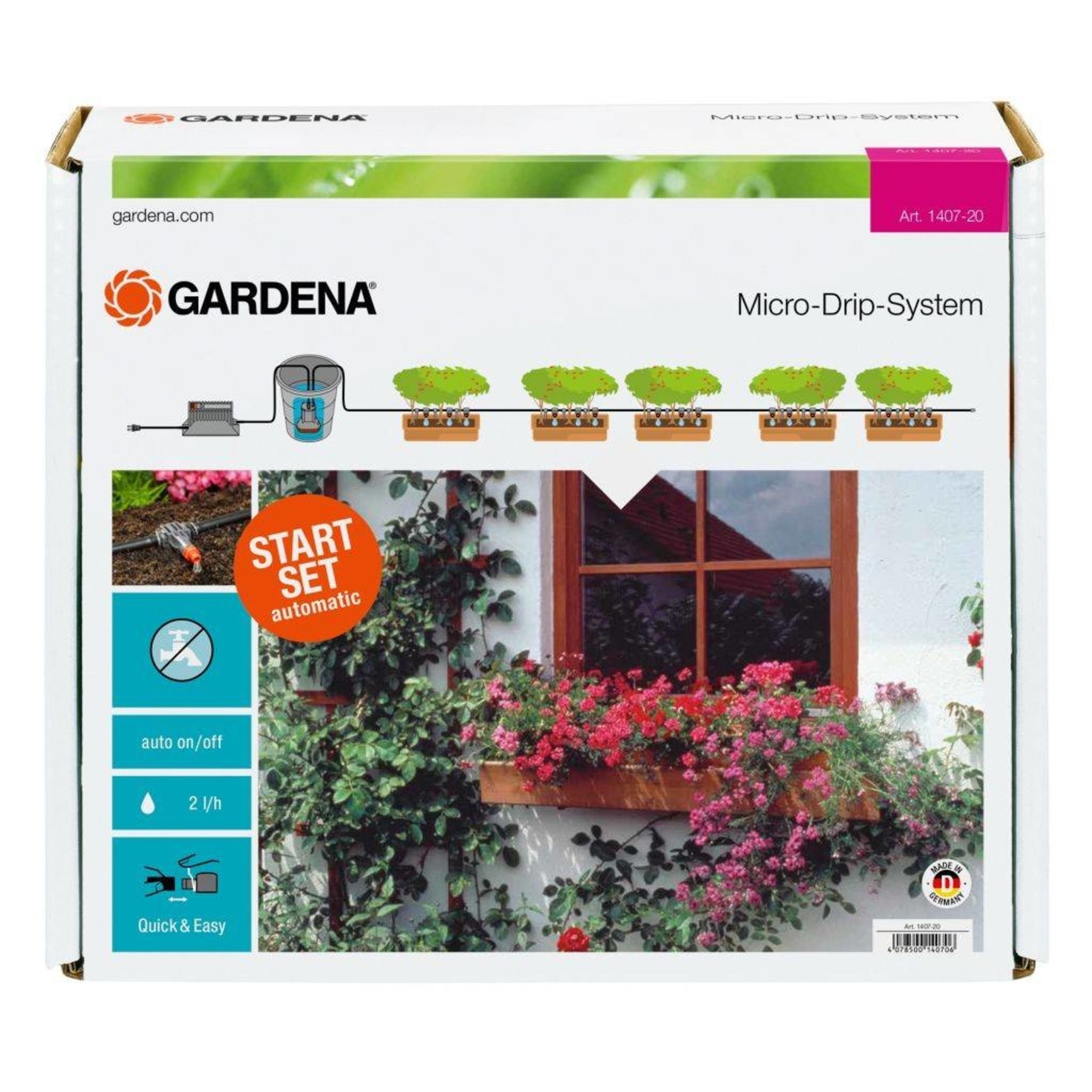 Gardena Gardena automatische Bloembakbesproeiingsset