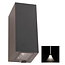 Franssen Franssen Gevelarmatuur up/down light rechthoek 2x 4w
