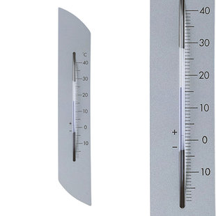 Thermometer bin/bui "Radius" metaal