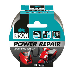 Bison Power Repair Tape Grijs 10 meter